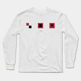 ALBANIA ABSTRACT Long Sleeve T-Shirt